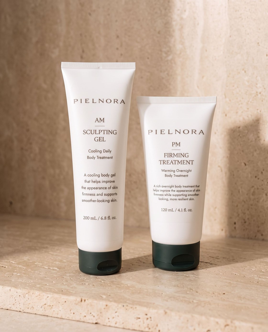 The Sculpting Gel and Firming Treatment on travertine